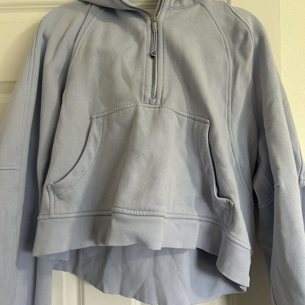 lululemon athletica Light Blue scuba Hoodie